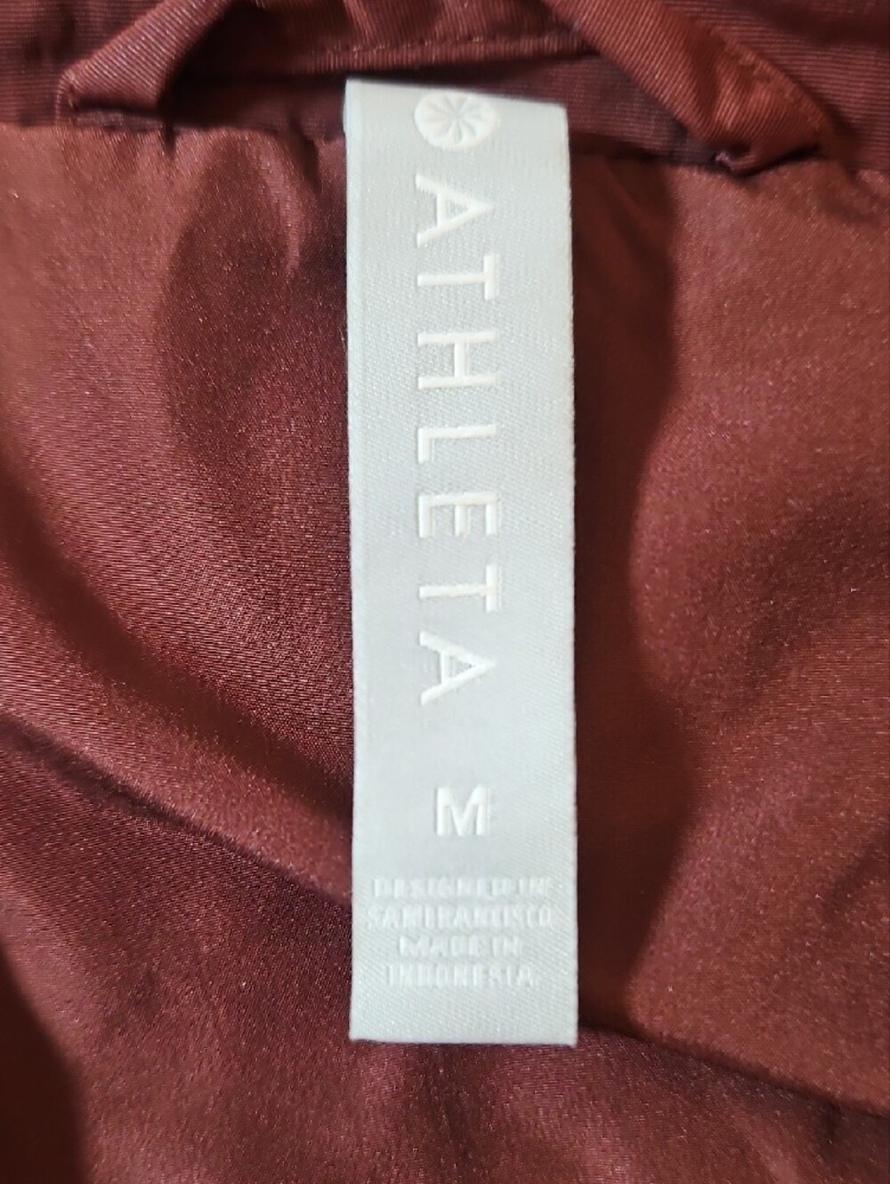 Athleta Medium Lightweight Drawstring Jacket - Rust - Picture 4 of 6